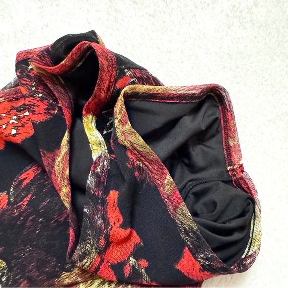 Fuzzi Jean Paul Gaultier sz M Tulle Mesh Maxi Dress Floral Italy Lined - Picture 9 of 9